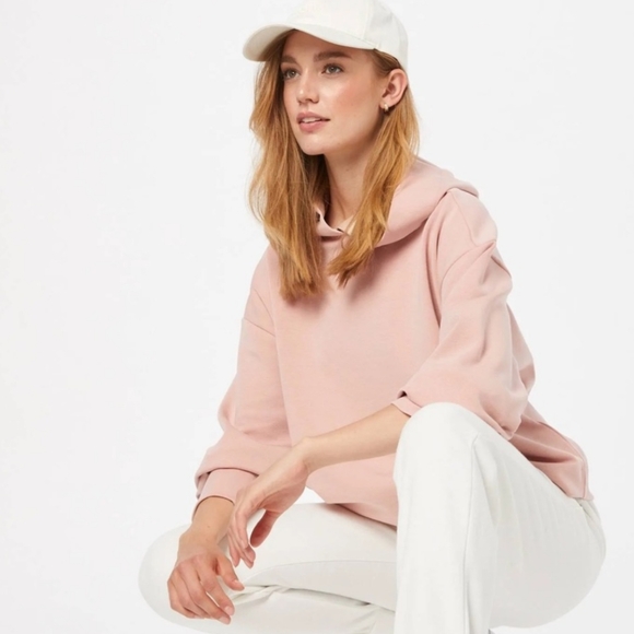 Scotch & Soda Dropped Shoulder Light Pink Hoodie - Picture 2 of 10